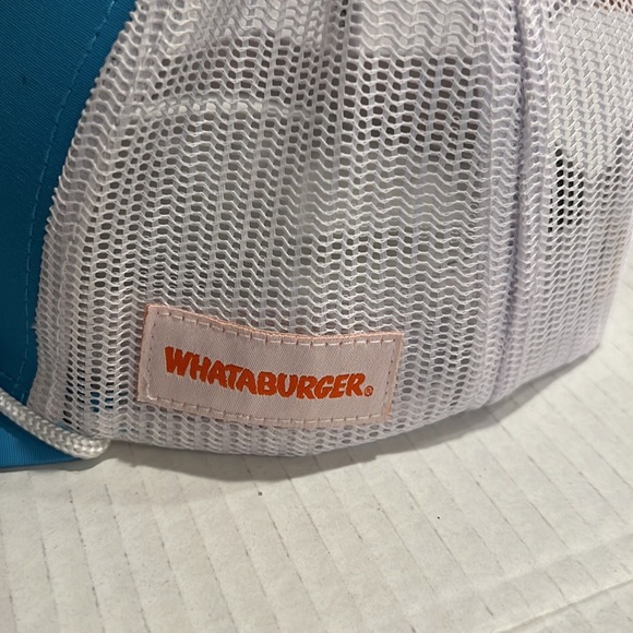 Whataburger Trucker Mesh Snapback Hat Teal White Orange - Picture 3 of 6